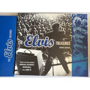 Elvis Treasures by Robert Gordon Mixed Media Book w/ Removable Inserts & CD (H10